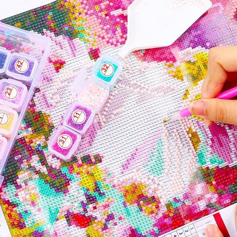 Color Number Stickers, 546 Labels for Diamond Painting Accessory Storage Box, Self Adhesive Diamond Painting Tools Kits for Adults and Kids (5 Sheets) in Saudi Arabia