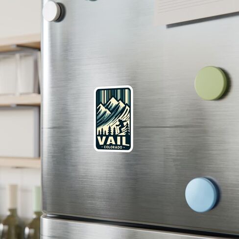 Vail Colorado Sticker Adventure Souvenir Decal Vinyl Small Waterproof for Water Bottle Mug Passport Scrapbook Notebook Laptop Tumbler Skateboard Computer Phone 4" in Saudi Arabia