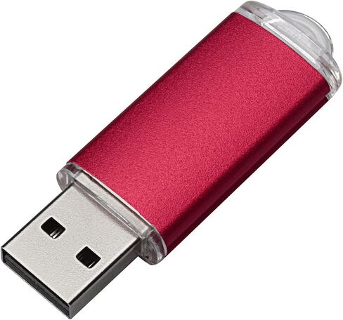 محركات أقراص فلاش USB سعة 64 جيجابايت، 2 حزمة USB 2.0، محرك أقراص USB سعة 64 جيجابايت، متعدد الألوان - أحمر، أزرق in Saudi Arabia