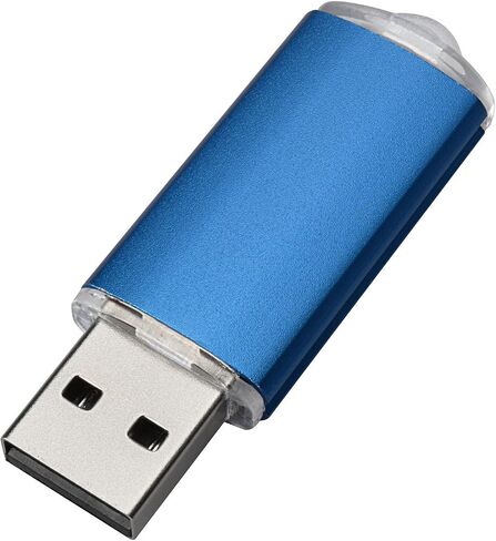 محركات أقراص فلاش USB سعة 64 جيجابايت، 2 حزمة USB 2.0، محرك أقراص USB سعة 64 جيجابايت، متعدد الألوان - أحمر، أزرق in Saudi Arabia