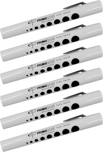 Primacare CSDL-9223 قلم طبي تشخيصي للاستعمال مرة واحدة مع مقياس الحدقة، 1/2 بوصة × 5 بوصة، البطاريات متضمنة، 60 عبوة من 6 = 360 وحدة in Kuwait