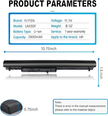 LA03 LA03DF 776622-001 بطارية HP 15-f272wm 15-f222wm 15-f233wm 15-f039wm 15-f010dx 15-f100dx 15-f014wm 15-f209wm 15-f387wm 15-n211dx 14-y001la 775625-221 775625-141 752237-001 كمبيوتر محمول بطارية 3 خلايا in Kuwait