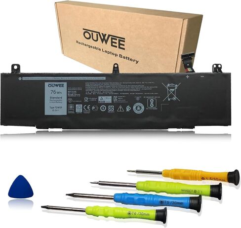 TDW5P Laptop Battery Compatible with Dell Alienware 13 R3 ALW13C D1738 D2718 D2728 D2738 D2838 D2508 D2503S D2506S D2715S Series V9XD7 0V9XD7 04RRR3 0JFWX7 15.2V 76Wh 4840mAh in Saudi Arabia