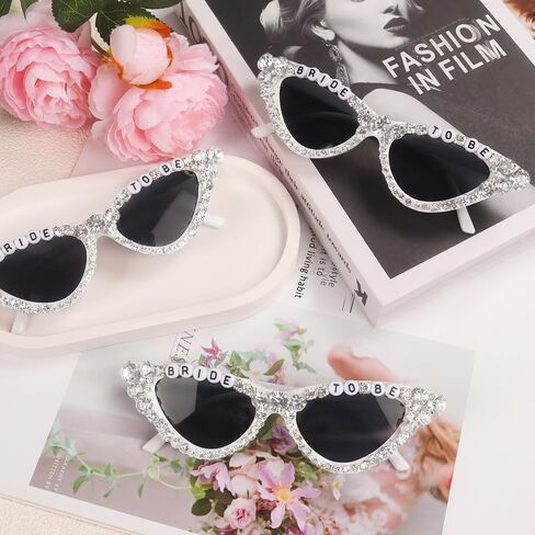 Bride Sunglasses for Bachelorette White Heart Glasses for Bride to Be Gift, Bachelorette Accessories Party Favors in Saudi Arabia
