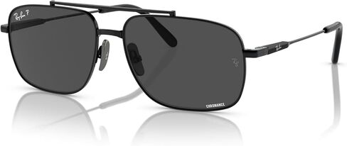Ray-Ban Women's Rb8096 Michael Titanium Rectangular Sunglasses in Saudi Arabia
