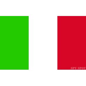 Italian Flag Decal Vinyl Sticker | Set of 4 | 4" x 2.5" | The Flag of Italy Tricolor Bandiera Weatherproof UV Resistant Spy Spot