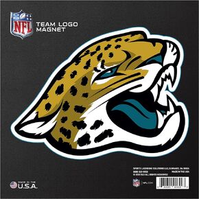 FANMATS 32367 Jacksonville Jaguars Large Team Logo Magnet 10" (8.9645"x6.6677")