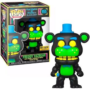 Funko Five Nights at Freddy's Pop Games Freddy Fazbear Blacklight Vinyl Figure Hot Topic Exclusive