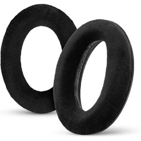 Replacement Earpads for Sennheiser HD600, HD650, HD660S, HD525, HD535, HD545, & Massdrop HD58X, HD6XX Headphones - Soft Velour Cushions for Extra Comfort, by Brainwavz (Black)