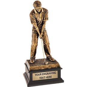 12.5" Topflight Male Golf Trophies, Custom Engraved Golf Trophy Award Prime