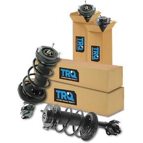 TRQ Front and Rear Strut & Coil Spring Assembly Set Driver & Passenger Sides Compatible with 12-17 Toyota Camry
