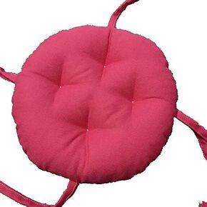 Round Bar Stool Cushion with 4 Ties 12 inch, Comfortable Sitting for Round Wooden or Metal Stools, Make Your Old Stool New(Stool Cushion only, Stool not Included)
