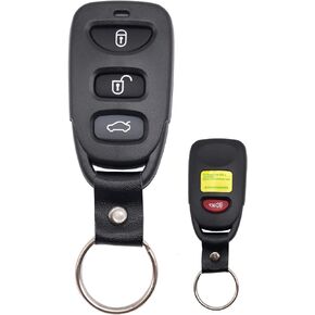 4 Buttons Keyless Entry Replacement Key Fob Cover Case fit for Hyundai Sonata Elantra Tucson Kia Optima Sorento Soul Remote Control Key Fob Shell