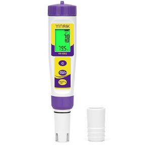 pH TDS Tester for Drinking Water, YINMIK Digital pH EC ppm Meter for Hydroponic, Hydrogen Water ppb/ppm Test Kit, 6 in 1 pH H2 TDS ORP EC Temp Water Quality Tester, TDS Meter for Tap Water, Well Water