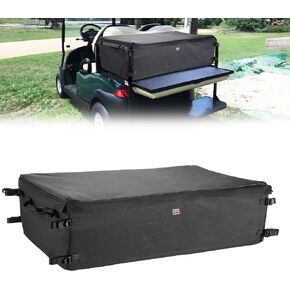 KEMIMOTO Universal Golf Cart Shopping Storage Bag for 2+2 Passengers Golf Cart, Compatible with Club Car, EZGO, Drive, and Kandi Electric Carts, Black