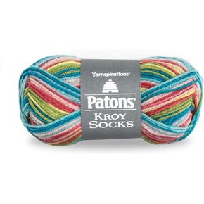 Patons Kroy Socks Yarn - (1) Gauge - 1.75 oz - Meadow - For Crochet, Knitting & Crafting