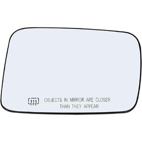Passenger Side Mirror Glass Assembly With Plastic Backing Plate Heated Compatible with 2006-2010 Jeep Commander