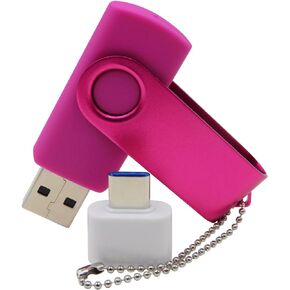 8GB Pink USB Flash Drives Thumb Drive Flash Memory Pendrives for Pupil Students' Presents & Teachers' Gifts (USB2.0)