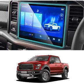 1 PC Car Central Control Navigation Screen Protector, Tempered Oil-eesistant Hydrophobic HD Film, Auto Adsorption Anti-blue Light Anti-scratch Film, Compatible with Ford F150 (Transparent)