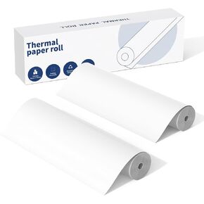 A4 Thermal Paper, Quick-dry Continuous Thermal Paper,Suitable for Documents, Study Notes, Compatible with M08F/M832/M833/M834 MT810 Thermal Printer,8.5"x11", 2 Rolls