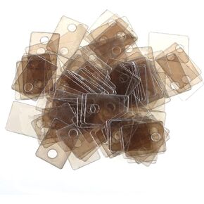Mica Insulator Sheet LUORNG 100PCS TO-220 Natural Transparent Rectangle Shape Mica Insulator Sheets with Hole, Mica Tile Medium, 18mmx13mmx0.12mm