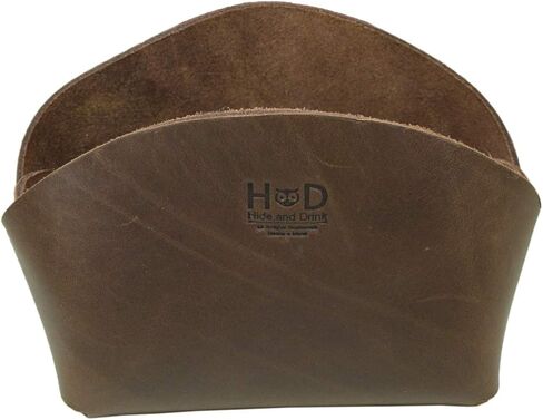 Hide & Drink, Thick Leather Desk Bowl, Cash Holder, Key Organizer, Home & Office Accessories, Handmade Includes 101 Year Warranty :: Bourbon Brown in Saudi Arabia