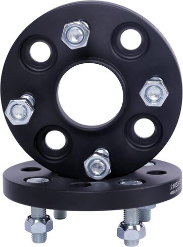 VLAOSCHI Black Forged 4x100 Hubcentric Wheel Spacers 1 Inch with 12x1.5 Studs 56.1mm Hub Bore Compatible with Honda EF EG EK EJ EP 4 Lug for 1979-2005 Civic |1982-1989 Accord |2001-2020 Fit -Pack of 4 in Kuwait