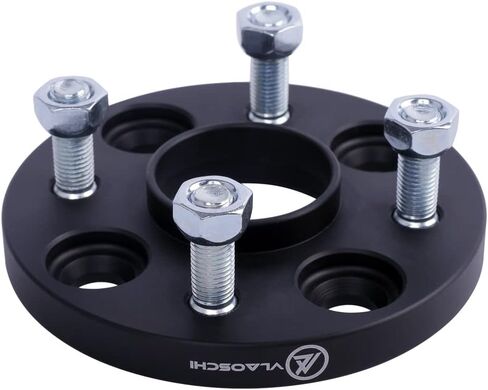 VLAOSCHI Black Forged 4x100 Hubcentric Wheel Spacers 1 Inch with 12x1.5 Studs 56.1mm Hub Bore Compatible with Honda EF EG EK EJ EP 4 Lug for 1979-2005 Civic |1982-1989 Accord |2001-2020 Fit -Pack of 4 in Kuwait