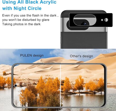 3 قطع واقي شاشة لهاتف Google Pixel 8 (6.2 بوصة) + 2 واقي عدسة الكاميرا، زجاج مقسى عالي الدقة مضاد للخدش وبصمات الأصابع ولا يوجد فقاعات 9H in Kuwait
