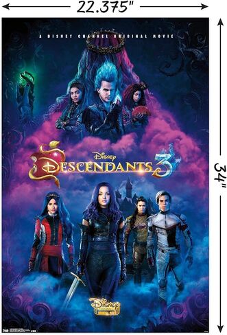 Trends International Disney Descendants 3 - ملصق حائط من ورقة واحدة، 22.375 بوصة × 34 بوصة، نسخة غير مؤطرة in Saudi Arabia