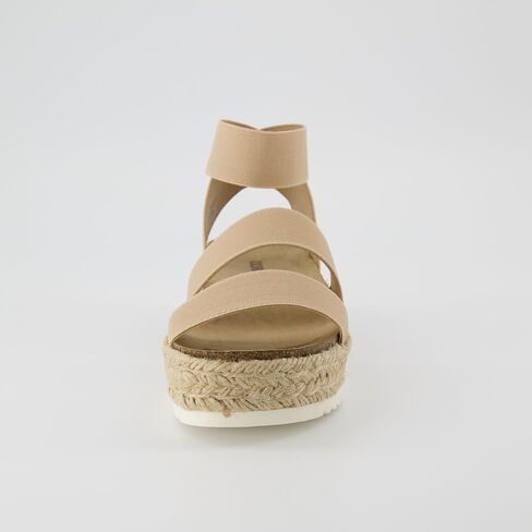 CUSHIONAIRE Mandy Strappy Espadrille Platform Sandals for Women with Low Wedge Heel in Saudi Arabia