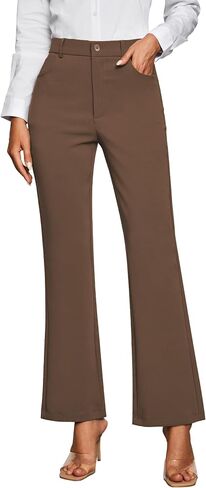 GRAPENT Bootcut Dress Pants for Women High Waisted Business Causal Elastic Waist Stretch Flare Work Trousers Dress Pants in Saudi Arabia