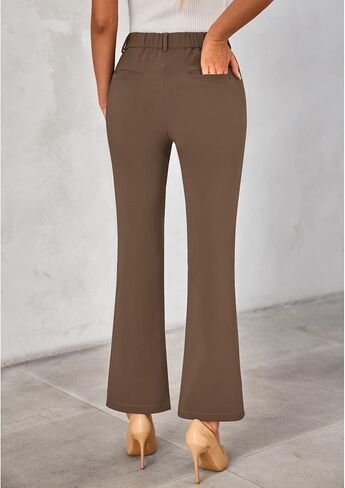 GRAPENT Bootcut Dress Pants for Women High Waisted Business Causal Elastic Waist Stretch Flare Work Trousers Dress Pants in Saudi Arabia