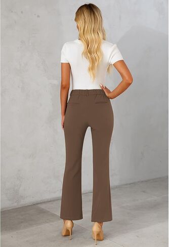 GRAPENT Bootcut Dress Pants for Women High Waisted Business Causal Elastic Waist Stretch Flare Work Trousers Dress Pants in Saudi Arabia