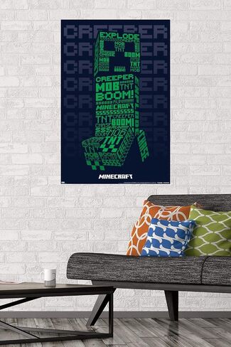 Trends International Minecraft - ملصق حائط Creeperscope، 22.375 بوصة × 34 بوصة، نسخة غير مؤطرة in Saudi Arabia