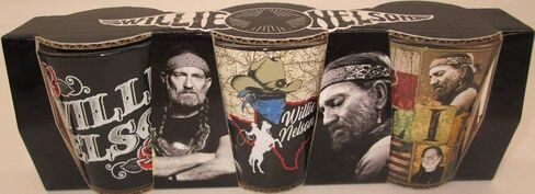 Willie Nelson Shot Glasses with Map in Saudi Arabia