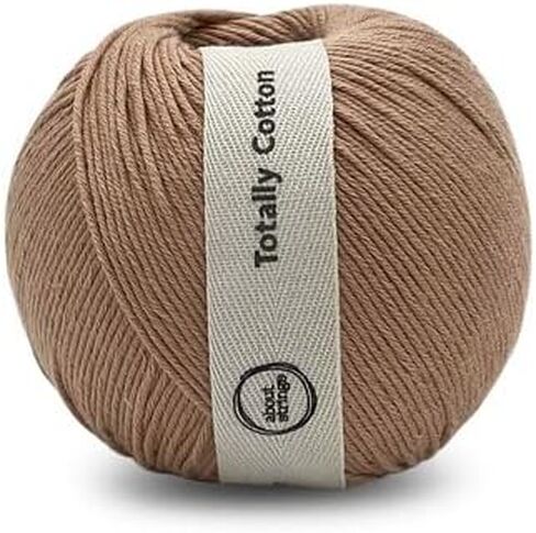 About Strings 100% قطن عضوي رقم 3 غزل DK خفيف 3.53 أونصة (100 جم) 234 ياردة لكل كرة، عبوتان (شعير) in Kuwait