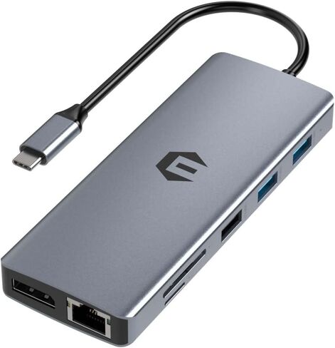 USB C HUB, TOTU 13 in 1 Type C Hub Dongle Adapter with 4K Dual HDMI&DP, 75W PD, Triple Display Docking Station for USB C Laptops and Other Type C Devices in Saudi Arabia
