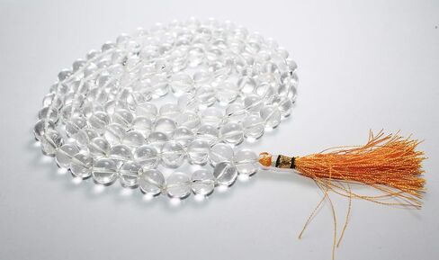 Certified Natural Rock Crystal Sphatik Mala (108 + 1 Beads) in Saudi Arabia
