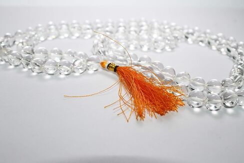 Certified Natural Rock Crystal Sphatik Mala (108 + 1 Beads) in Saudi Arabia