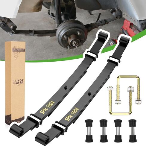 10L0L Golf Cart Heavy Duty Rear 3-Leaf Spring Kit with Bushings & Sleeves for 1995-2013 EZGO TXT OEM: 70506-G01 74135-G01 74207-G01 74207-G03 in Saudi Arabia