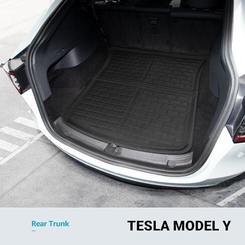 Tesla Model 3 Floor Mats 3D Cargo Liners All-Weather Waterproof Protect Floor Interior Accessories for 2023 2022 2021 Model 3 4PCS in Saudi Arabia