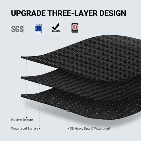Tesla Model 3 Floor Mats 3D Cargo Liners All-Weather Waterproof Protect Floor Interior Accessories for 2023 2022 2021 Model 3 4PCS in Saudi Arabia