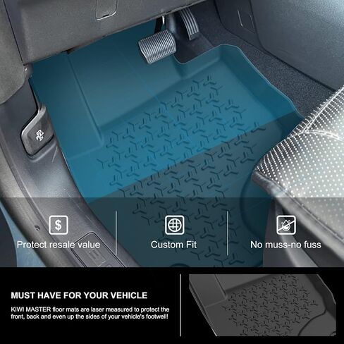 KIWI MASTER Floor Mats Compatible with 2021-2024 Ford Bronco Sport Accessories Replace OEM # MP1Z-7813300-AA All Weather Custom Fit Liners Front & Rear 2 Row Mat in Saudi Arabia
