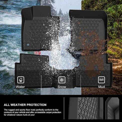 KIWI MASTER Floor Mats Compatible with 2021-2024 Ford Bronco Sport Accessories Replace OEM # MP1Z-7813300-AA All Weather Custom Fit Liners Front & Rear 2 Row Mat in Saudi Arabia