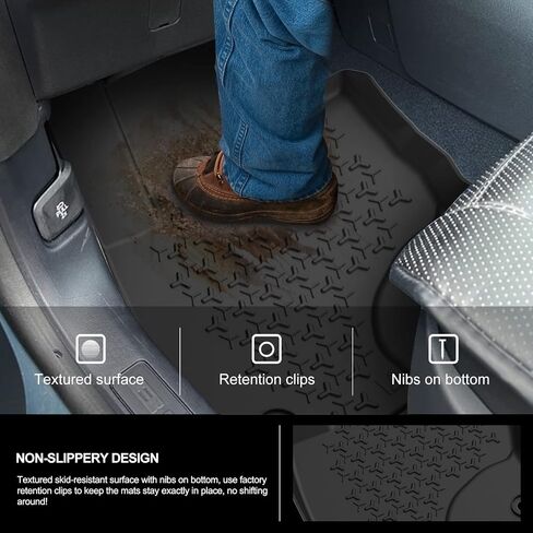 KIWI MASTER Floor Mats Compatible with 2021-2024 Ford Bronco Sport Accessories Replace OEM # MP1Z-7813300-AA All Weather Custom Fit Liners Front & Rear 2 Row Mat in Saudi Arabia