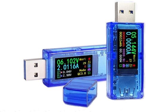 AT34 USB 3.0 Tester,USB Power Meter 30V 4A USB Voltage Tester Multimeter Digital Multimeter Current Tester Voltmeter Ammeter IPS Color Display Capacity Power USB Charger Tester in Saudi Arabia