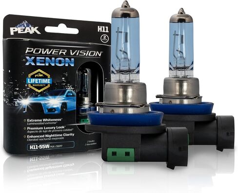 PEAK H11-55W Power Vision XENON Bright White 55-Watt Headlights, Pack of 2 in Saudi Arabia