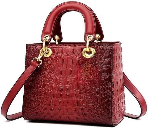 Women Satchel Handbags Top-Handle Bags fuax Leather Embossed Crocodile pattern shoulder bag in Saudi Arabia