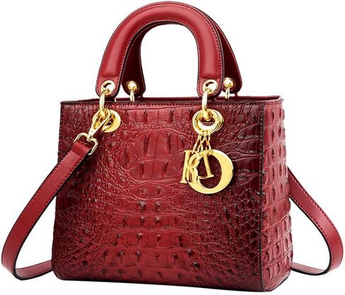 Women Satchel Handbags Top-Handle Bags fuax Leather Embossed Crocodile pattern shoulder bag in Saudi Arabia
